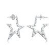 925 Sterling Silver White Gold Plated 2.3 cm Copper Earrings for Women