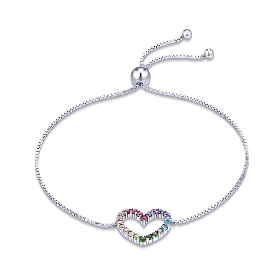 925 Sterling Silver Bracelet with Pavé Setting CZ