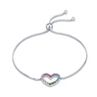 925 Sterling Silver Bracelet with Pavé Setting CZ
