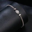 925 Sterling Silver 0.5 Carat Moissanite White Gold Plated Bracelet for Women