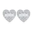 925 Sterling Silver Earrings with Pavé Set CZ