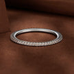 925 Sterling Silver Moissanite 0.005ct 1.4mm Ring Size 6 for Women
