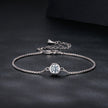 925 Sterling Silver 0.50 Carat Moissanite Bracelet for Women
