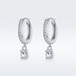 925 Sterling Silver 1.7cm Pavé Setting CZ Earrings