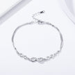 925 Sterling Silver Bracelet 22CM for Women