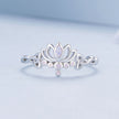 925 Sterling Silver Opal Nanometer Stone Ring Size 6.0 for Women