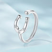 925 Sterling Silver & White Gold Plated Pavé CZ Ring