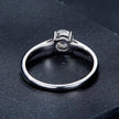 925 Sterling Silver Moissanite Ring 0.6 Carat Size 6 for Women