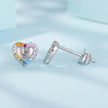 925 Sterling Silver Earrings with Pavé Setting and CZ