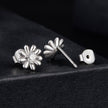 925 Sterling Silver Moissanite 0.3cm Earrings for Women