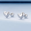925 Sterling Silver Plated Platinum 5mm Earrings for Women