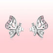 925 Sterling Silver Earrings with CZ in Pavé Setting