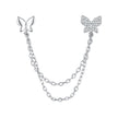 S925 Sterling Silver 40mm Pavé CZ Earrings