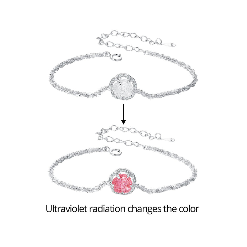 925 Sterling Silver Bracelet 150mm with CZ and Resin