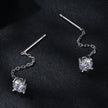 925 Sterling Silver 4.0 Carat Moissanite Earrings for Women