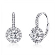 925 Sterling Silver Earrings with Pavé Set CZ for Women