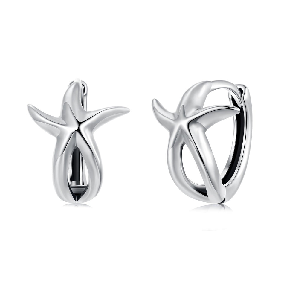 925 Sterling Silver Oxidized Silver Earrings 1.2*1.5cm for Women
