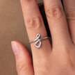 925 Sterling Silver Oxidized Silver 0.16 cm Ring