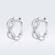 925 Sterling Silver Earrings - 1.2*0.4cm, Platinum Plated for Women
