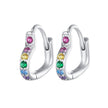 925 Sterling Silver Earrings with Pavé Setting CZ for Women