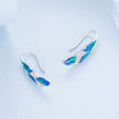 925 Sterling Silver Enamel Finish Pavé CZ Earrings for Women