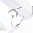 925 Sterling Silver Ring with Pavé Setting CZ