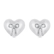 925 Sterling Silver Earrings with Quality Shell Pearl, Size 1*1.2cm for Women