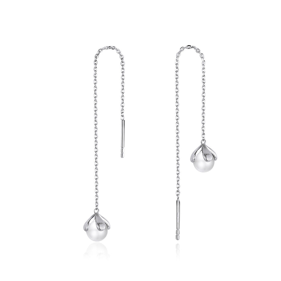 925 Sterling Silver Earrings with Quality Shell Pearl