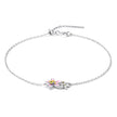 S925 Sterling Silver Adjustable Flower Bracelet for Women