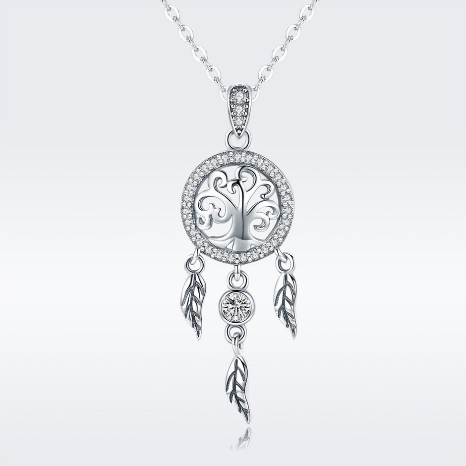 925 Sterling Silver Necklace 36-45cm with Pendant for Women