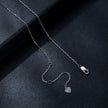 925 Sterling Silver Moissanite Pendant Necklace for Women - 45cm