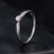 925 Sterling Silver Moissanite Ring Size 6 for Women
