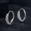 925 Sterling Silver Moissanite Earrings 13*4mm for Women