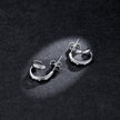 925 Sterling Silver Earrings with Pavé Setting CZ