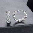 925 Sterling Silver 0.25 Carat Moissanite Hoop Earrings for Women