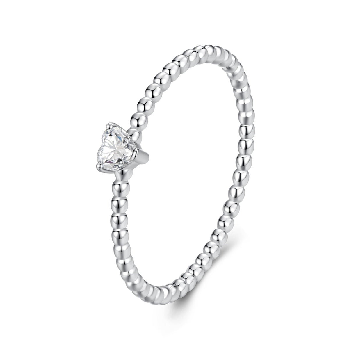 925 Sterling Silver Moissanite Ring Size 6 Plated White Gold