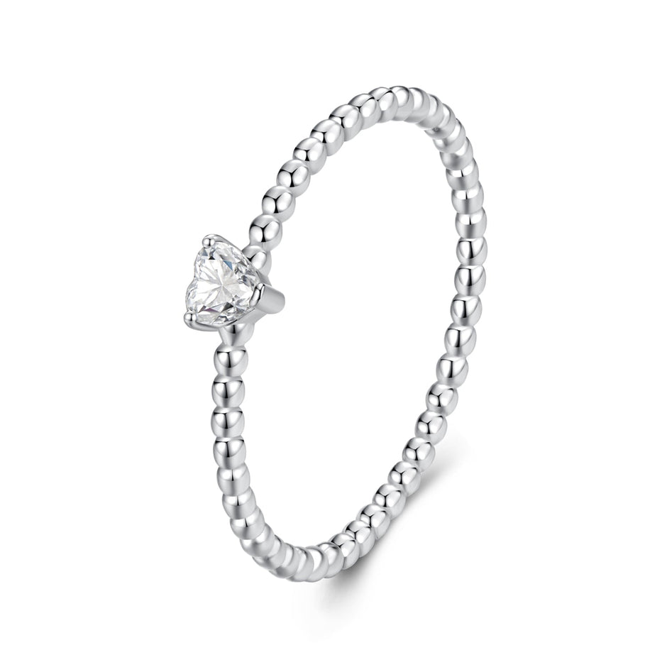 925 Sterling Silver Moissanite Ring Size 6 Plated White Gold