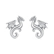 925 Sterling Silver Oxidized Silver 0.7cm Earrings