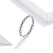 925 Sterling Silver Oxidized 0.20cm Ring Size 9 for Women
