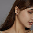925 Sterling Silver Earrings with Pavé Setting and CZ Stones