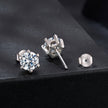 925 Sterling Silver 0.65 Carat Moissanite Earrings for Women