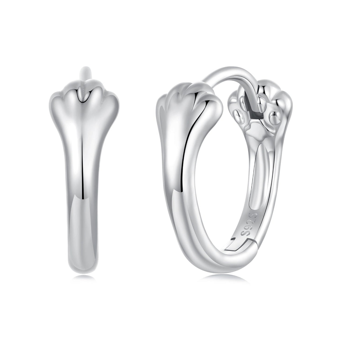 925 Sterling Silver Plated White Gold Earrings for Women