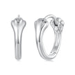925 Sterling Silver Plated White Gold Earrings for Women