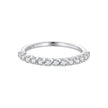 925 Sterling Silver Moissanite 0.03ct Ring Size 6A for Women