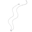 925 Sterling Silver Adjustable Necklace with CZ Pendants for Women