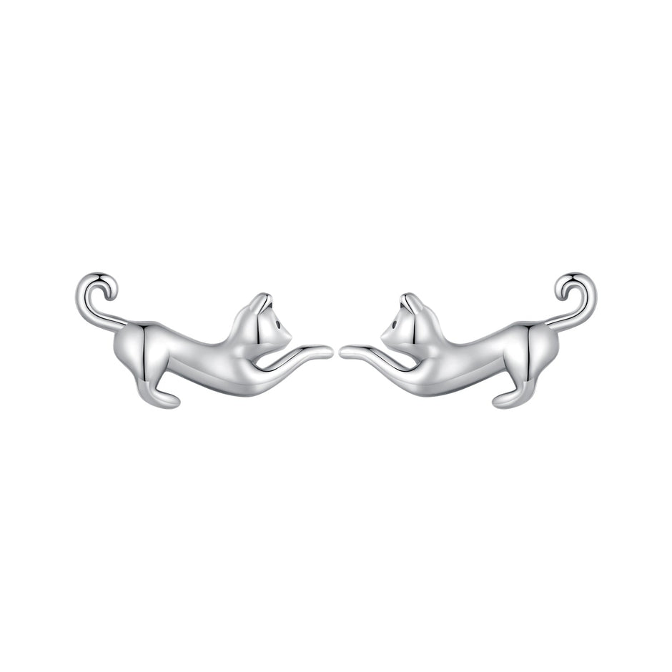 925 Sterling Silver Oxidized Earrings - 7*11mm for Women