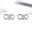 925 Sterling Silver Earrings for Women - 0.6*1.3 cm, Plated Platinum