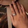 925 Sterling Silver Pavé White Gold Plated CZ Rings - Width 0.2-0.8cm