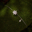 925 Sterling Silver White Gold Plated Moissanite Adjustable 15+6cm Bracelet for Women