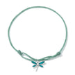 925 Sterling Silver Adjustable Bracelet with CZ and Enamel in Oxidized Finish for Women